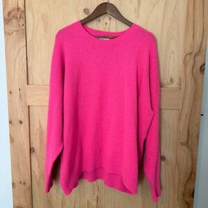 Old Navy Wool-Blend Crew Neck Women's Pink Sweater XL Tall
